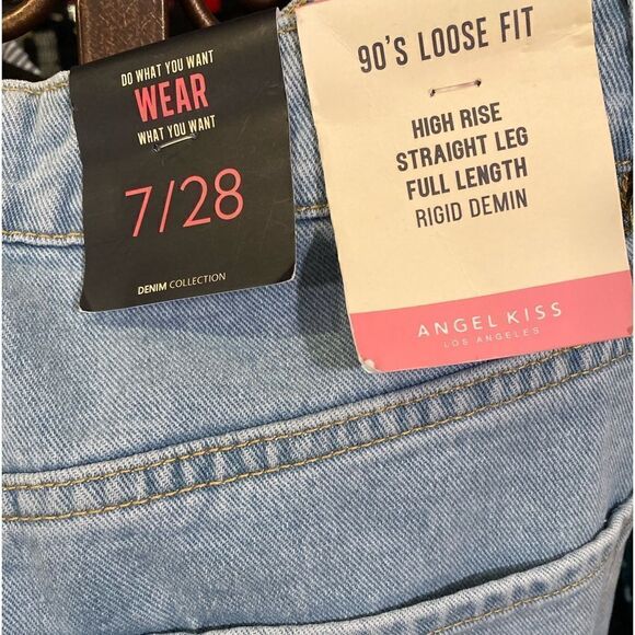 90s Loose Fit High Rise Straight Leg Jeans - Picture 6 of 8